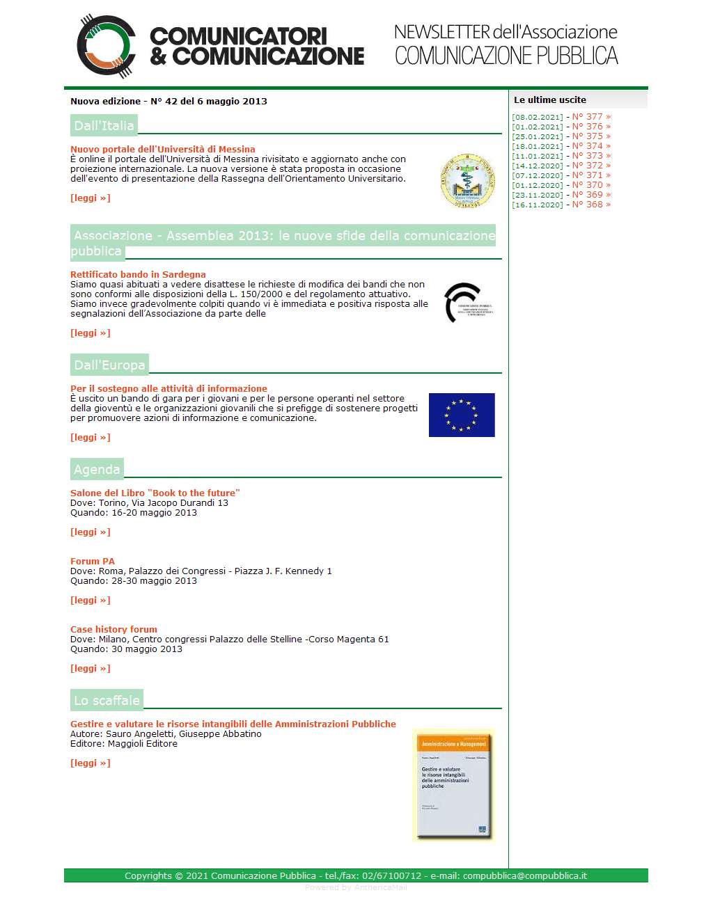 Comunicatori e Comunicazione n� 42 - 6 maggio 2013