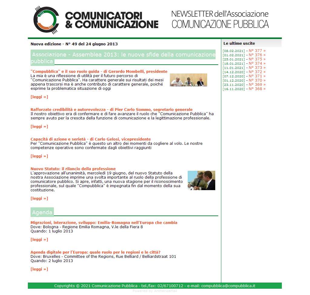 Comunicatori e Comunicazione n� 49 - 24 giugno 2013